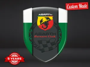 Fiat Abarth Etichette Adesive Business Robuste Chic Regolabili
